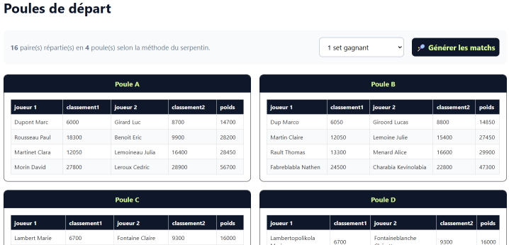 Aide sur viboramatch